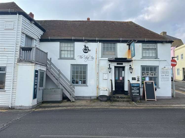 The moped rider was speeding near the Ship Inn in Central Parade, Herne Bay