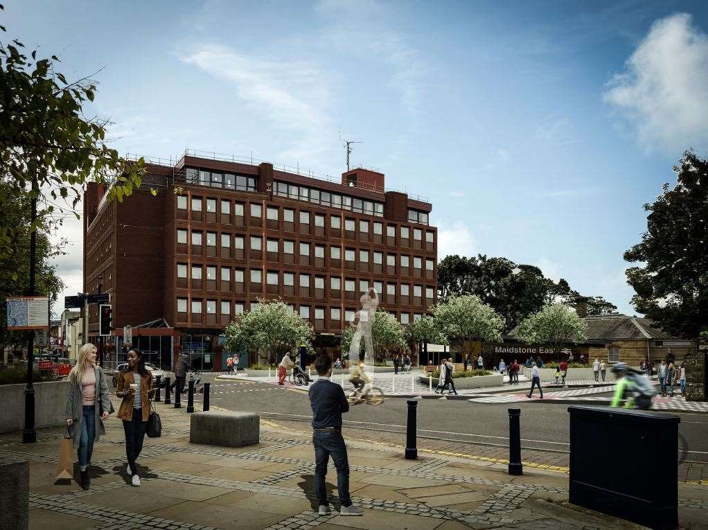 A CGI view of Maidstone East once £2.5million works are complete