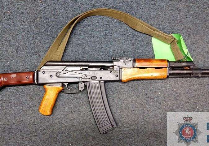 The AK47 was been handed in to police in Canterbury
