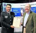East Kent police chaplain Rev Donald Lugg with Chief Supt John Molloy