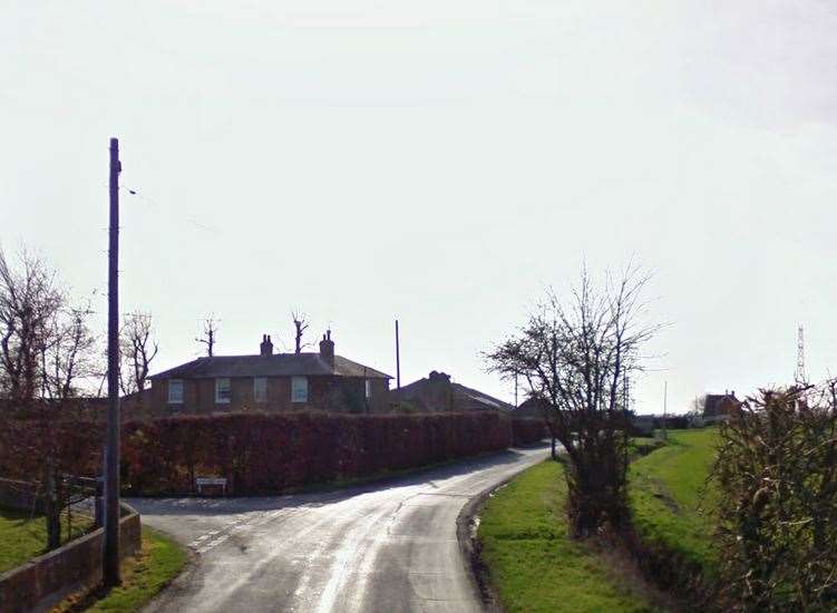 Newchurch Lane, Romney Marsh, near where the crash happened. Picture: Google Street View