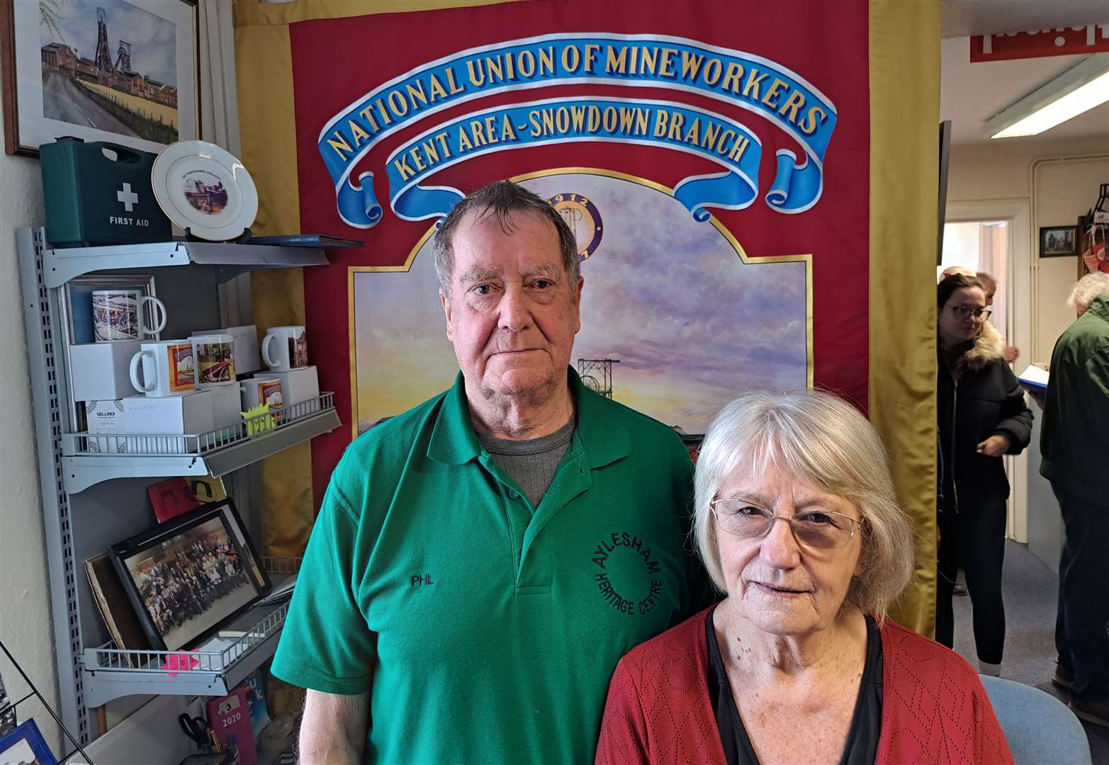 Ex-miner Phil Sutcliffe with wife Kay