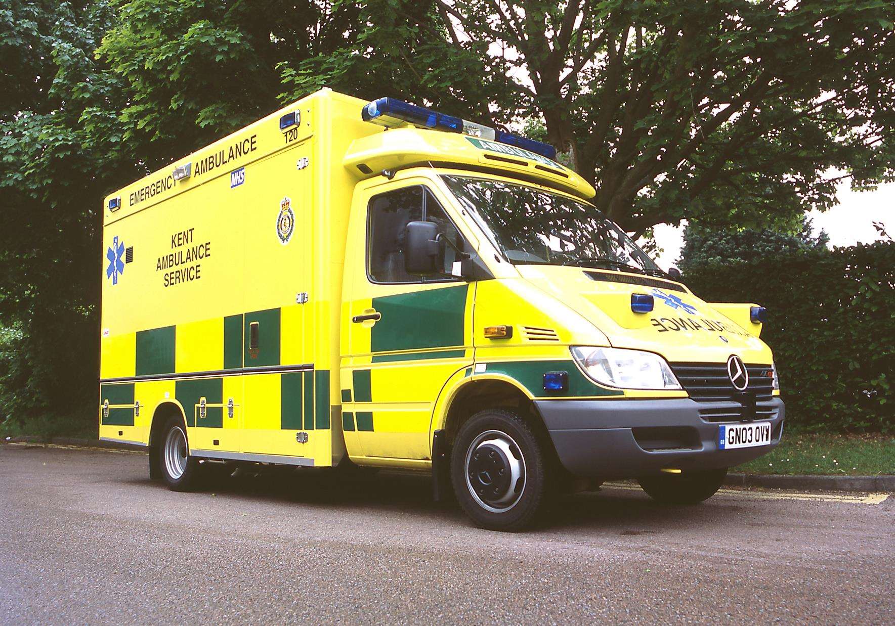 Ambulances have been seen heading to the scene. Stock image