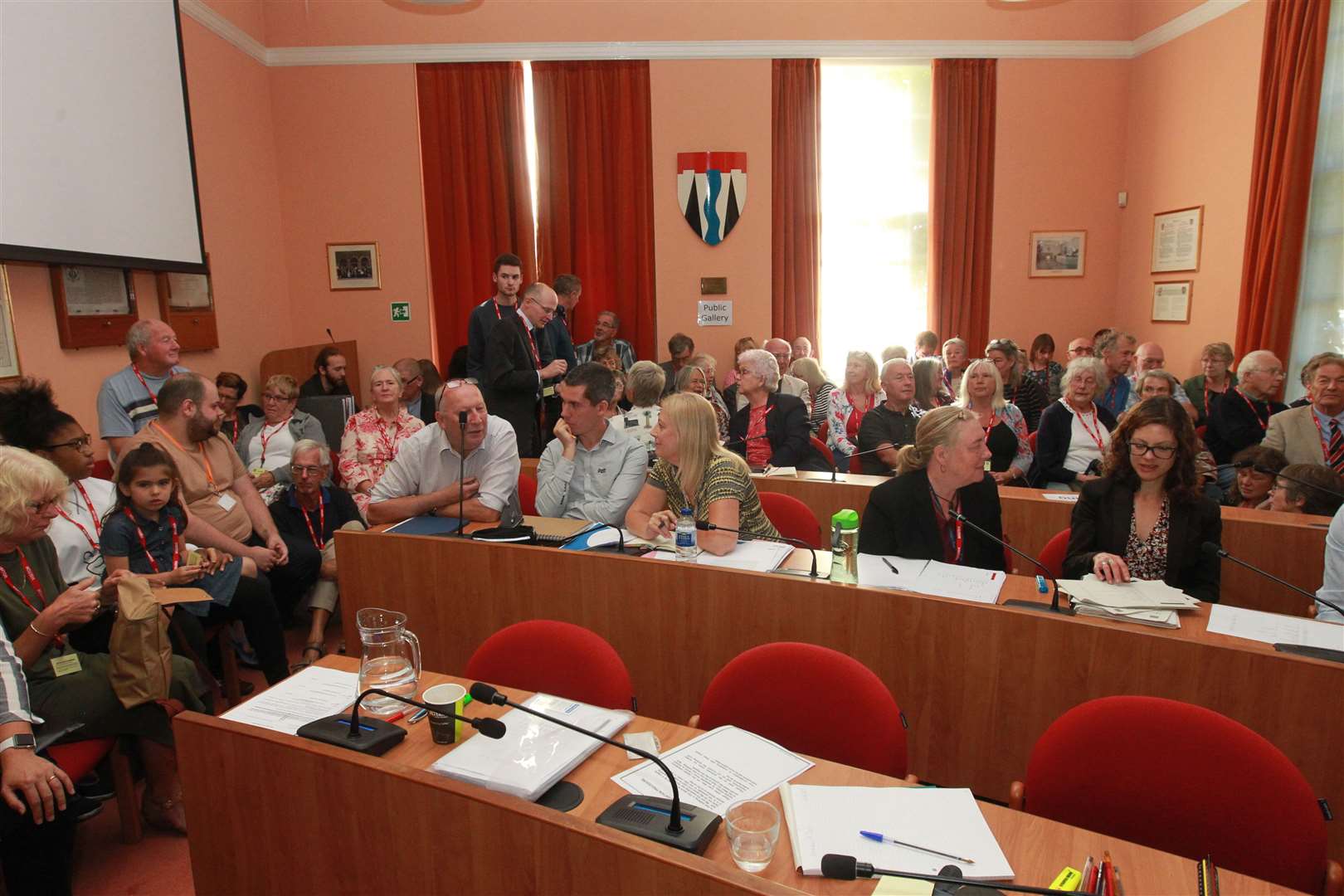 A scene from the planning inquiry