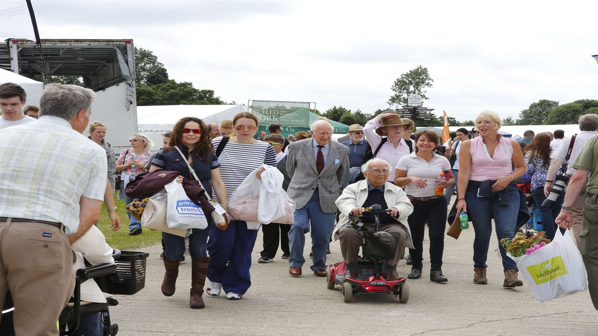 Crowds have flocked to the county showground in Detling