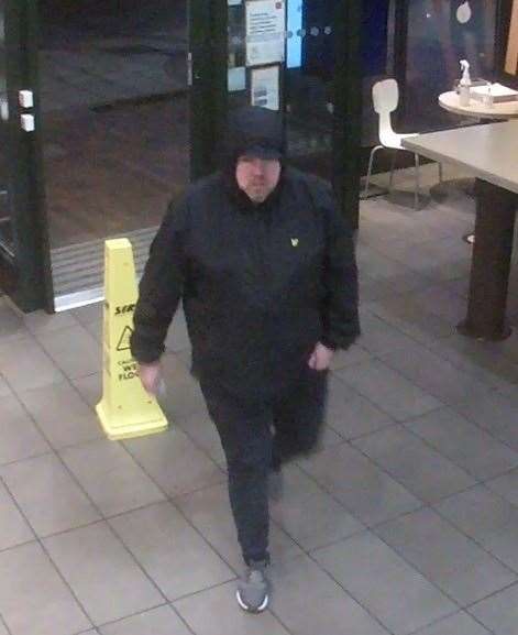 Police want to speak to this man in connection with a break-in at H Samuel in Chatham. Picture Kent Police