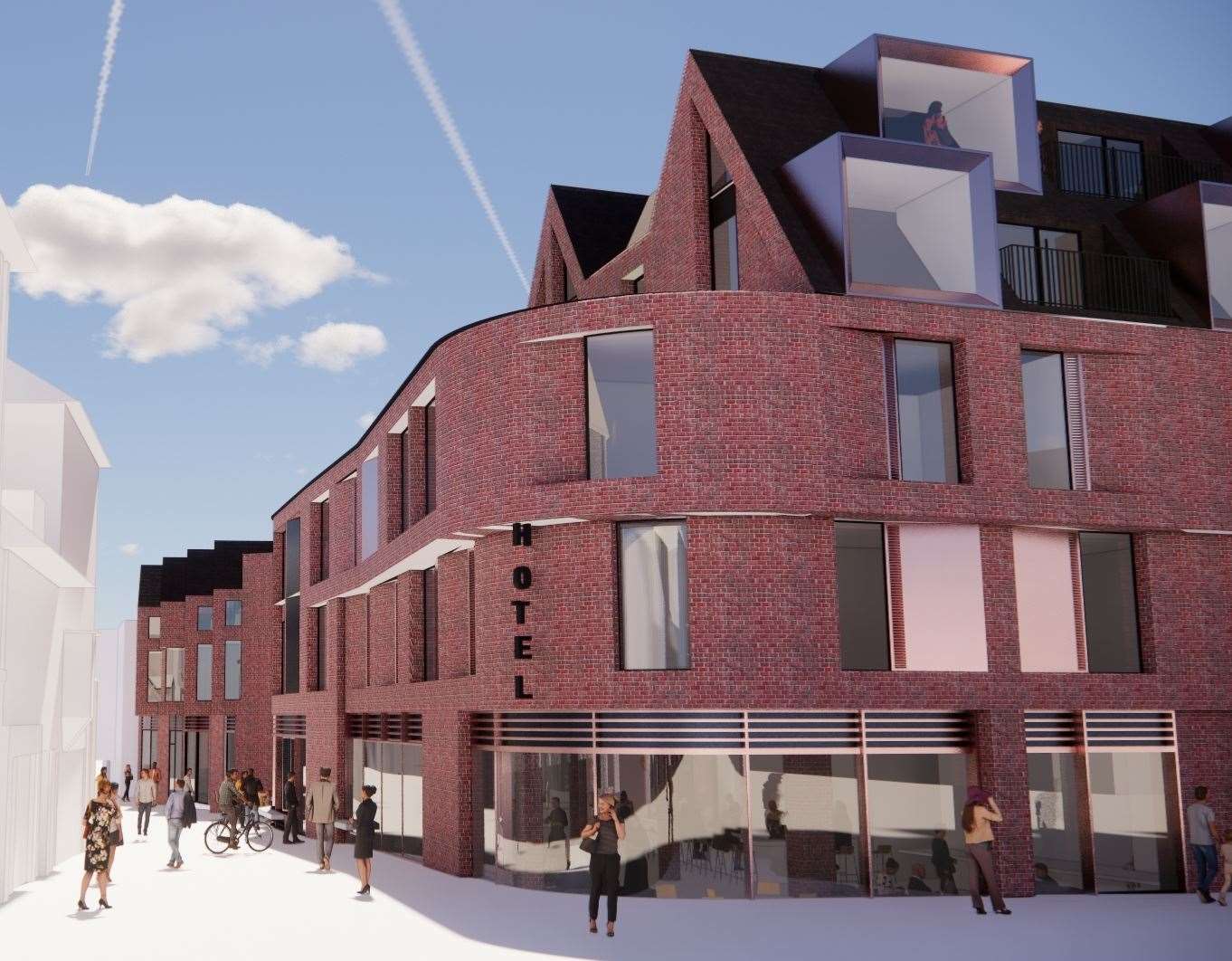 Plans have been submitted to Ashford Borough Council for a 92-bed hotel in New Rents