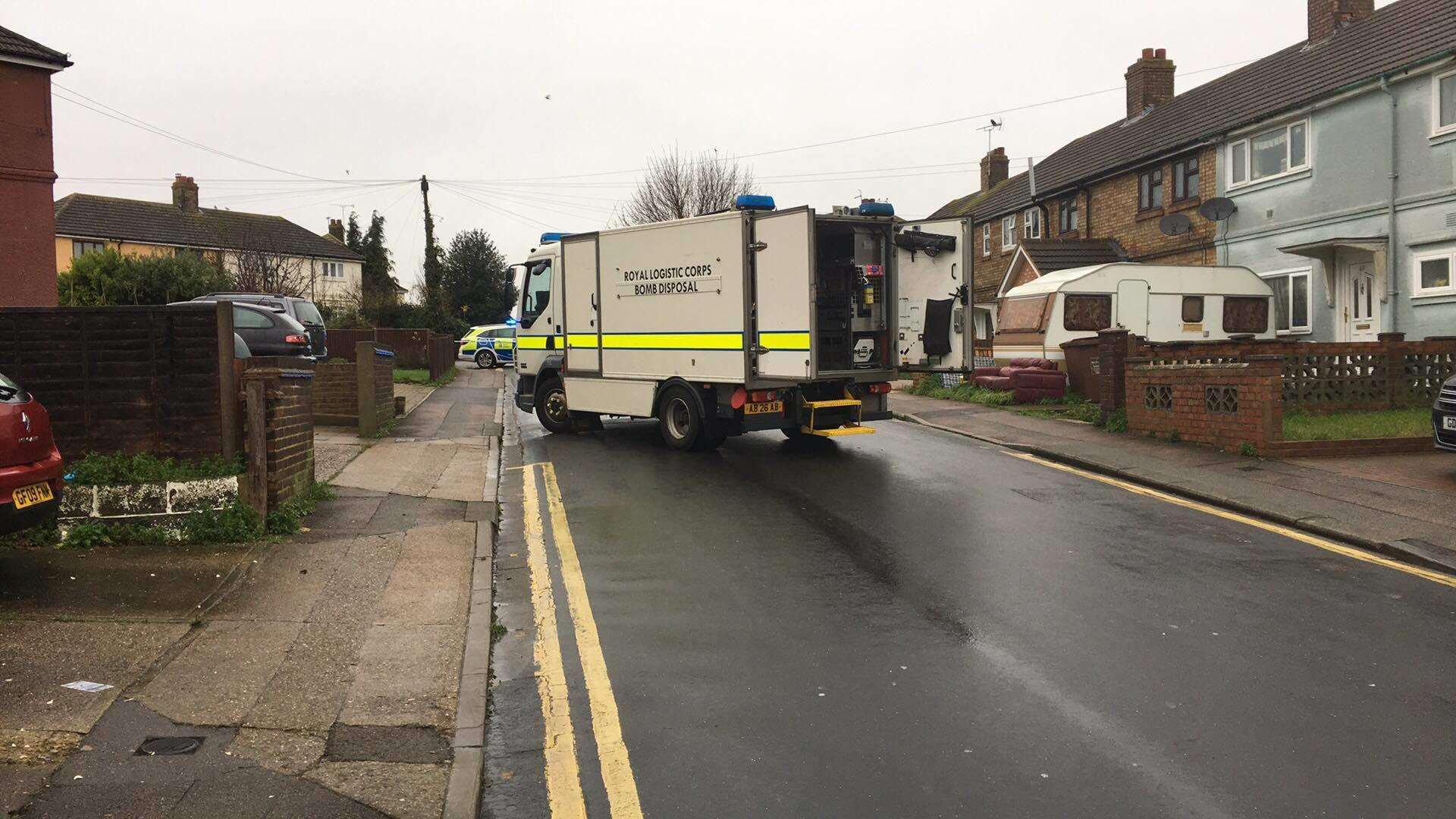 A bomb disposal unit are on the scene (5811194)