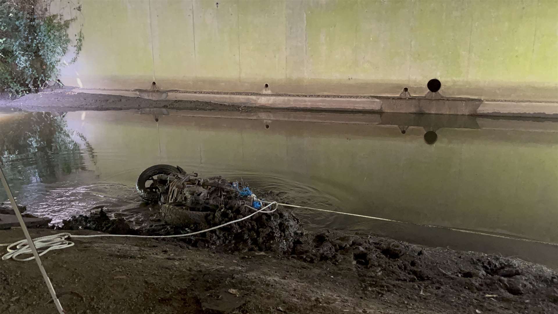 The most shocking find was a motorbike under the bridge opposite the council offices