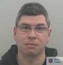 David Kemp, 40, of Silverweed Road, Chatham, was sentenced to three years. Picture: Kent Police