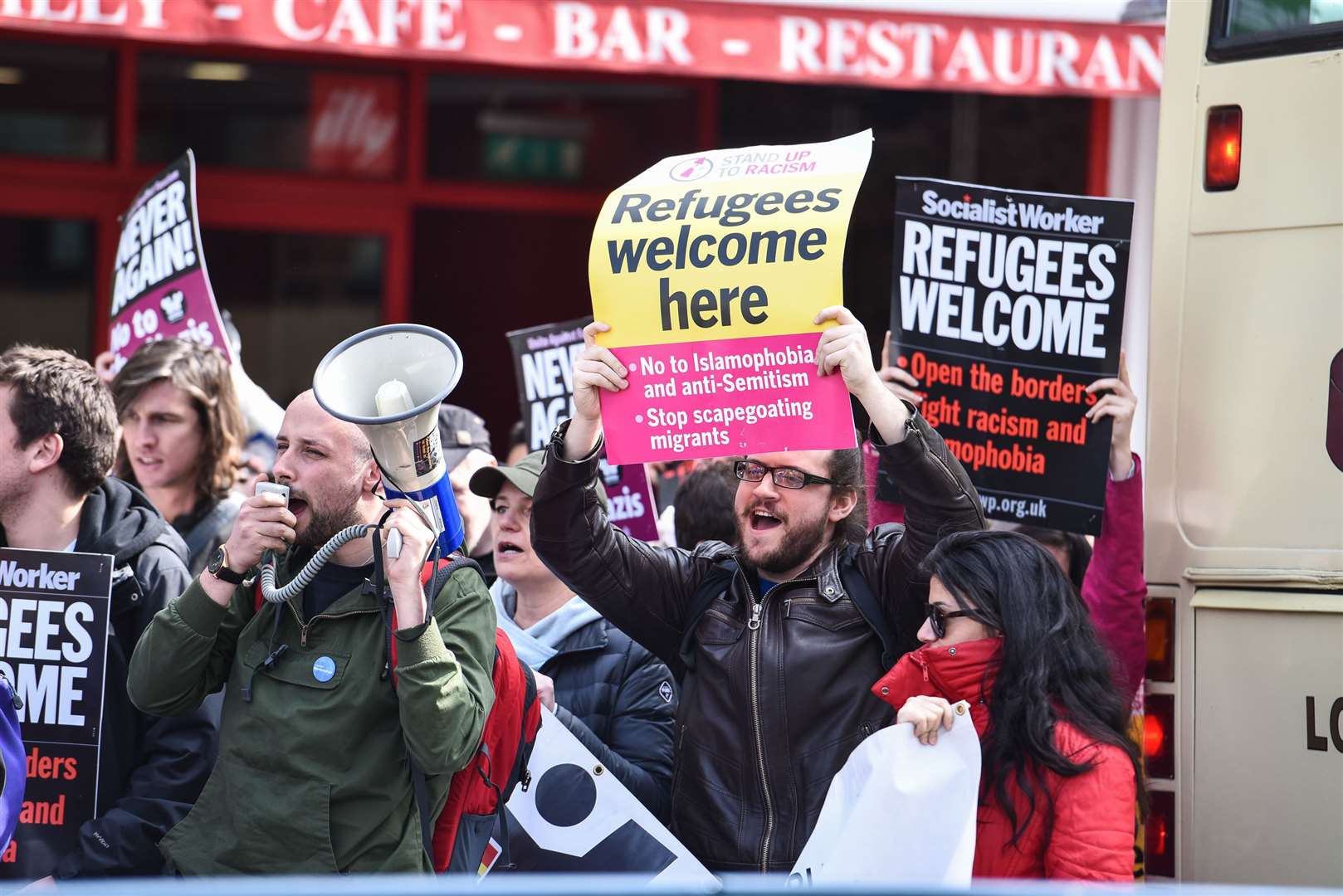 A previous gathering to support asylum seekers in Dover in April 2016. Picture: Alan Langley