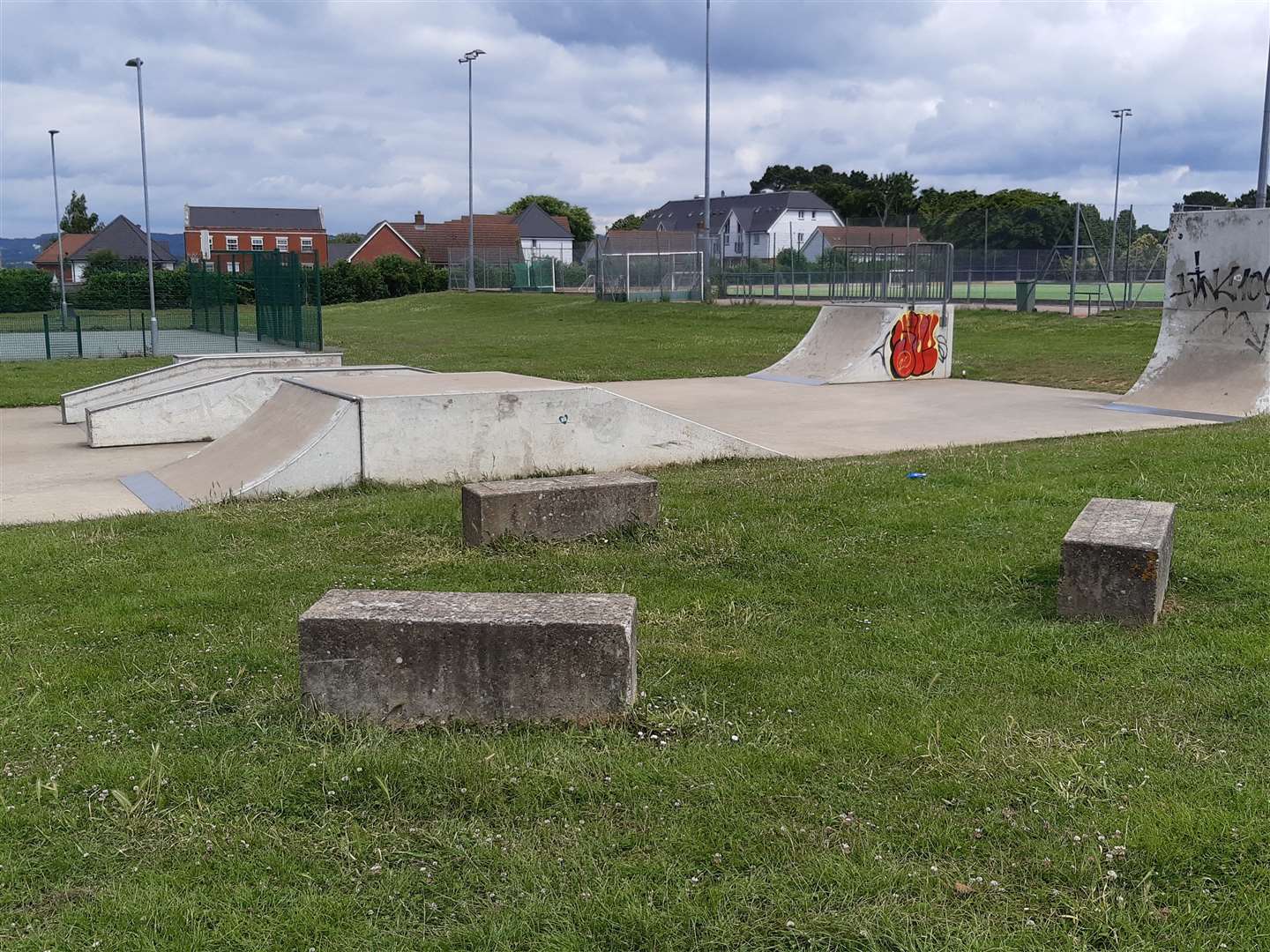 Some BMX ramps remain at South Park