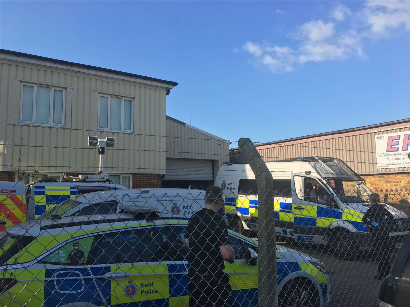 Police raid a cannabis factory in the Upper Brents in Faversham (8140270)
