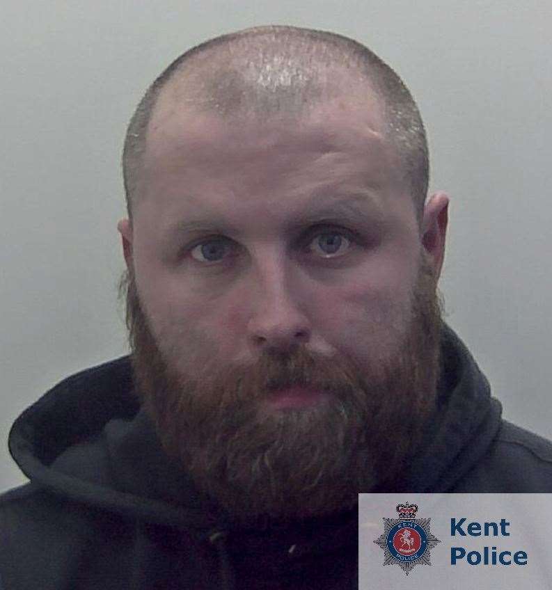 Kieron Carter has been jailed and banned from Canterbury city centre. Picture: Kent Police