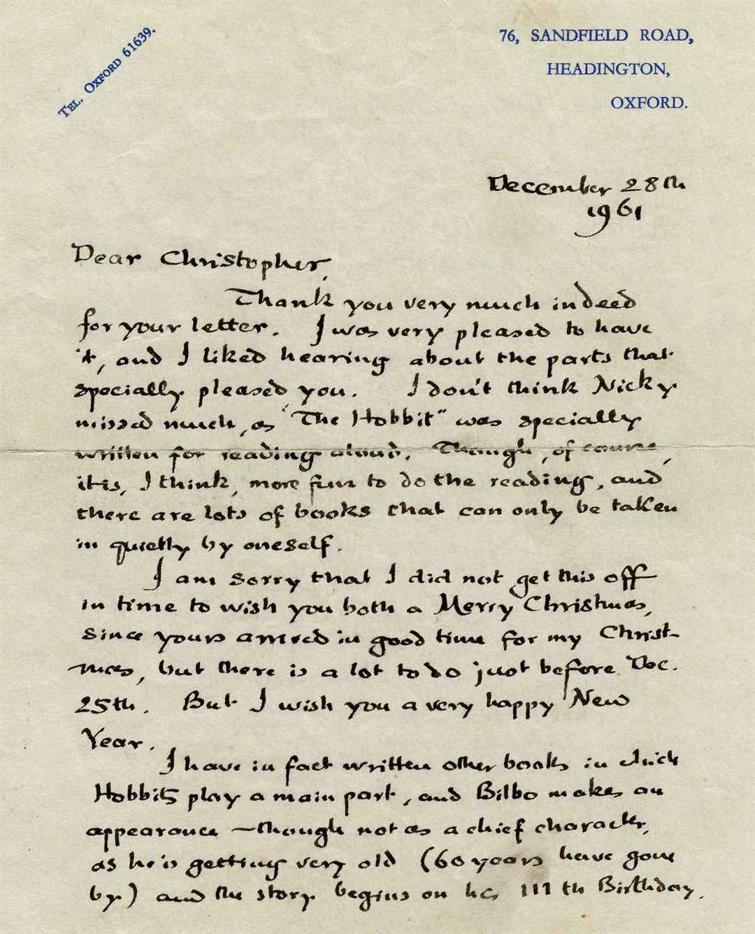 Tolkien’s letter warns the Lord of the Rings plot is "grim and frightening". Photo Hanson Ross
