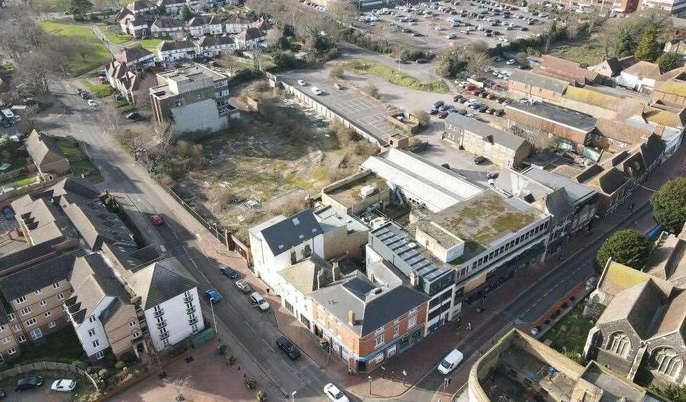 The land which was home to the former Bell Centre in Sittingbourne is up for sale for £4.5 million. Picture: Aria Group/Rightmove