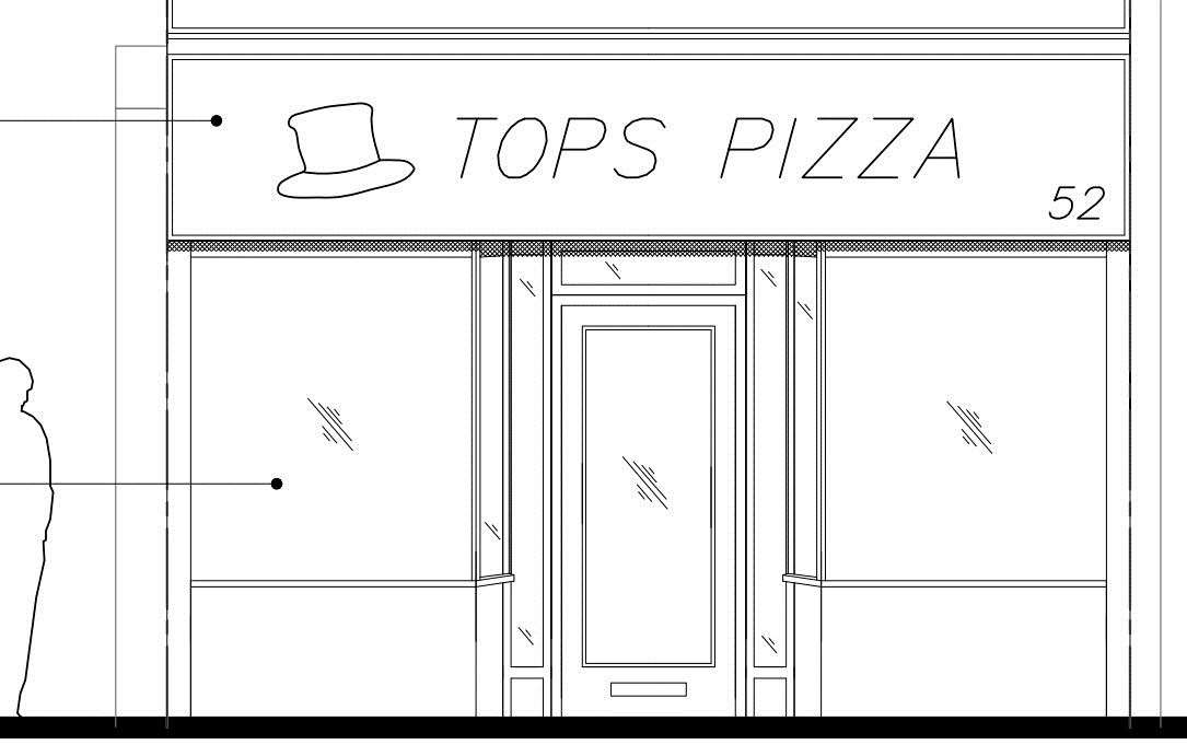 How the front of Ashford's Tops Pizza could look