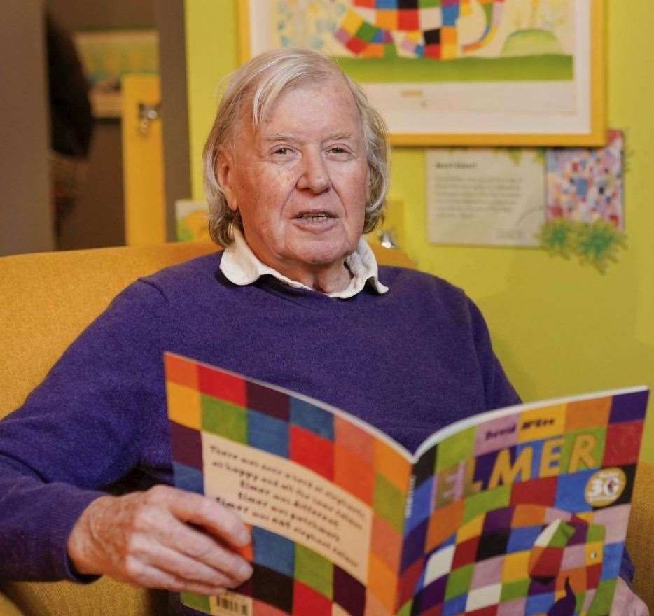 David McKee, author of Elmer the Patchwork Elephant who supported the Heart of Kent Hospice's art trail in Maidstone last year, has died at the age of 87