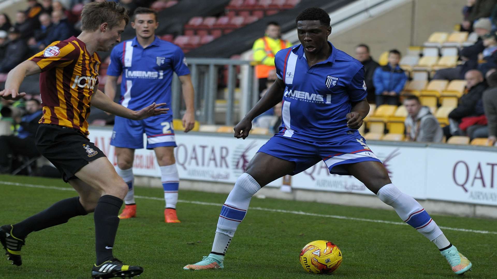 Kortney Hause played his last game for Gills against Bradford Picture: Barry Goodwin