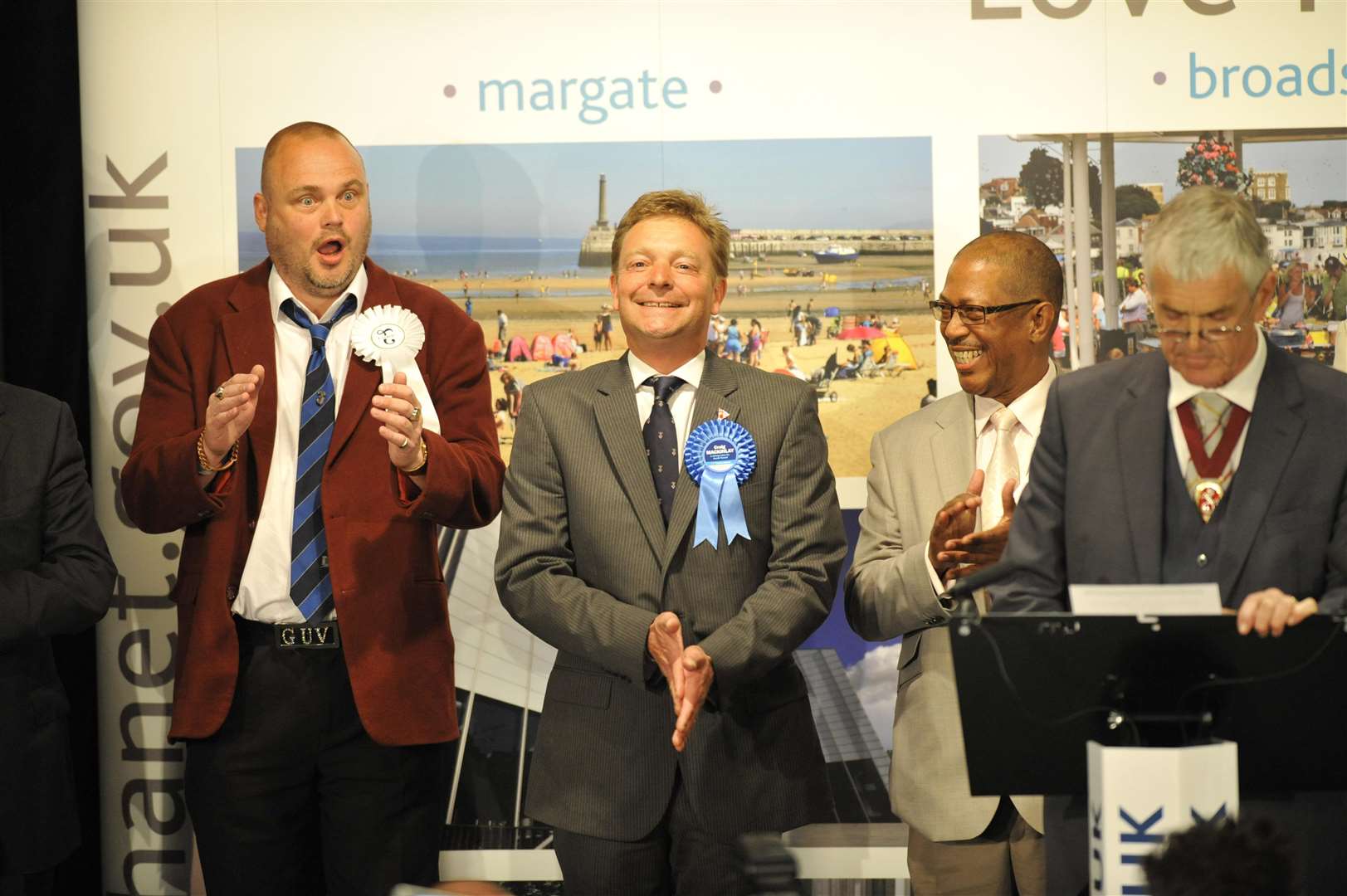 Craig Mackinlay on hearing he had won the South Thanet seat in the 2015 General Election