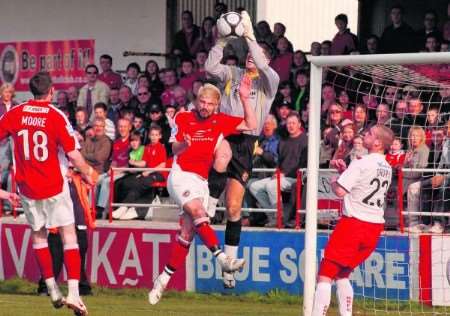 Ebbsfleet pile on the pressure against Stevenage. Picture: Steve Crispe