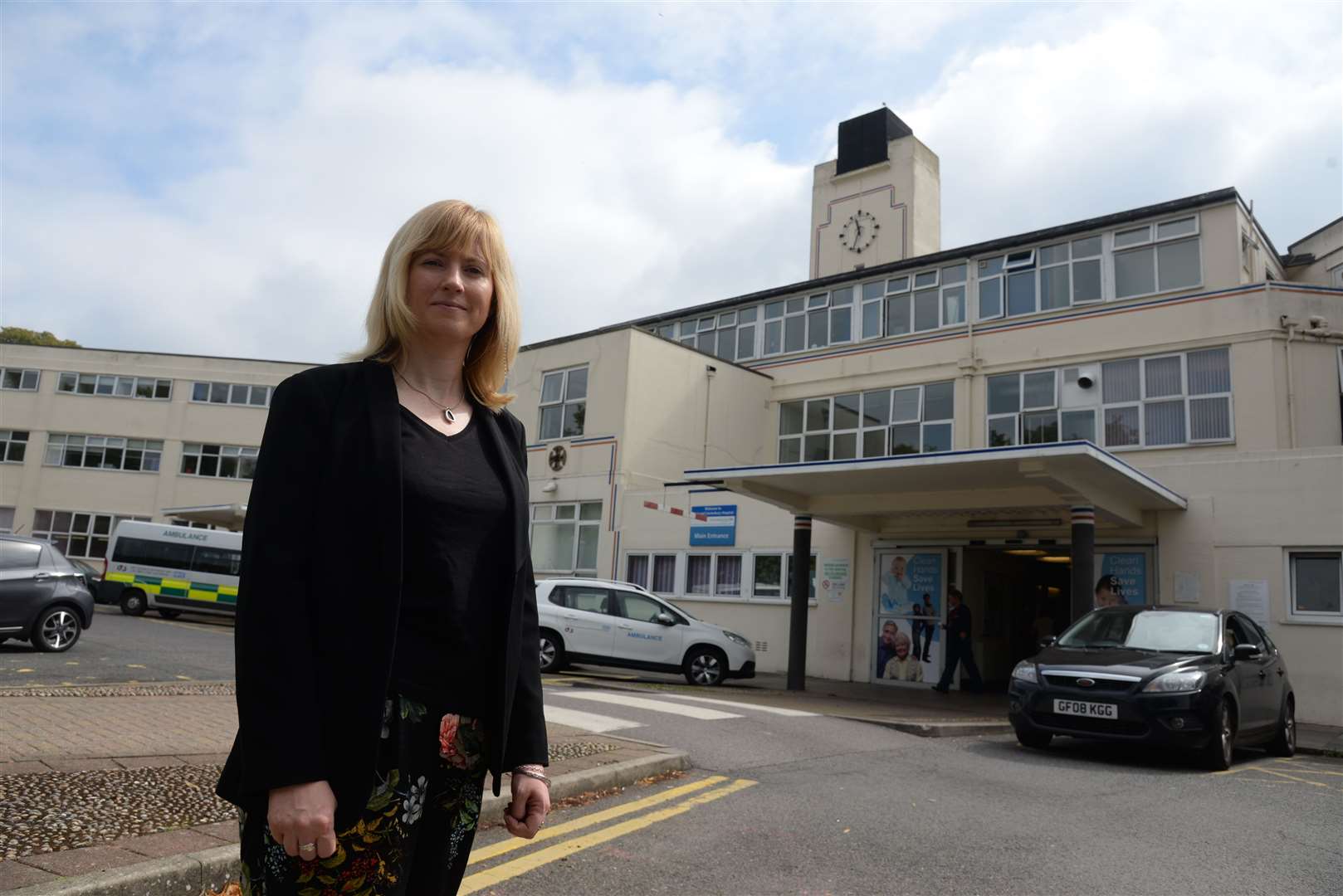 Rosie Duffield MP at Kent & Canterbury Hospital. Picture: Chris Davey FM4895183. (14904580)
