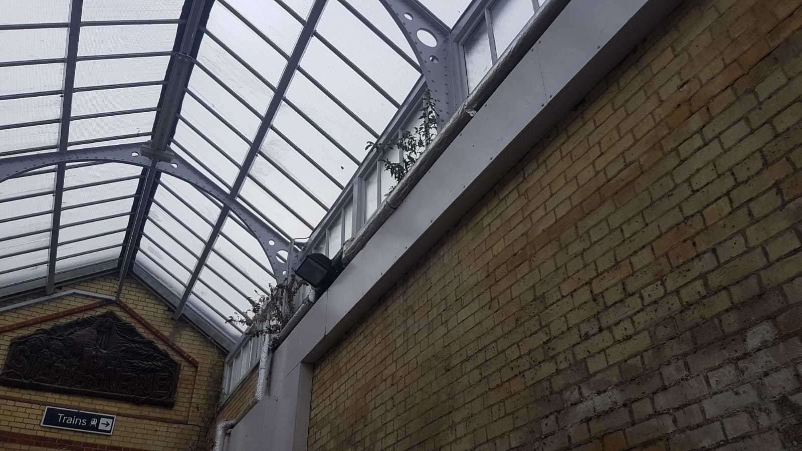Evidence of the deterioration of Faversham train station