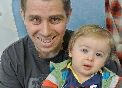 Olly Weeks and dad Wayne, who died from leukaemia in 2013