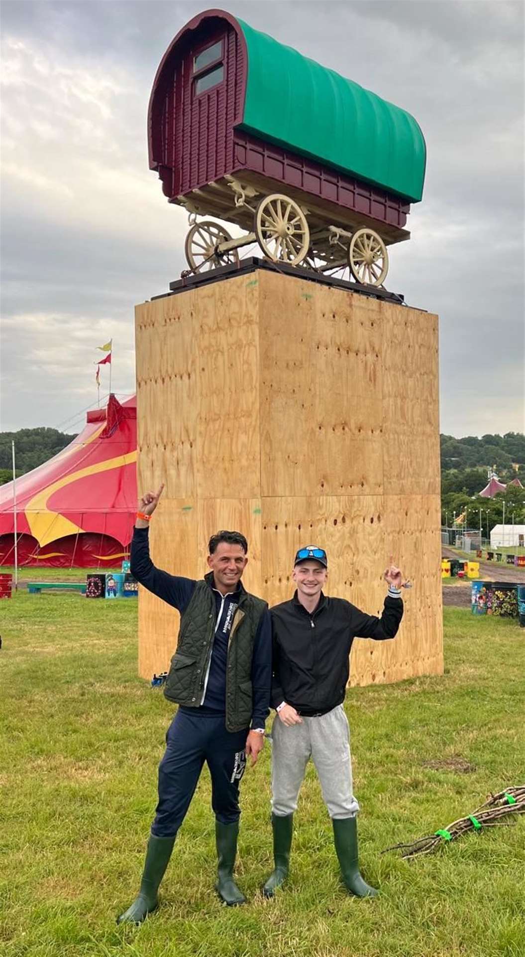Martin Ward, left, is set to speak on several stages at Glastonbury festival over the impact of the new Policing Act on Travellers. Photo: Martin Ward