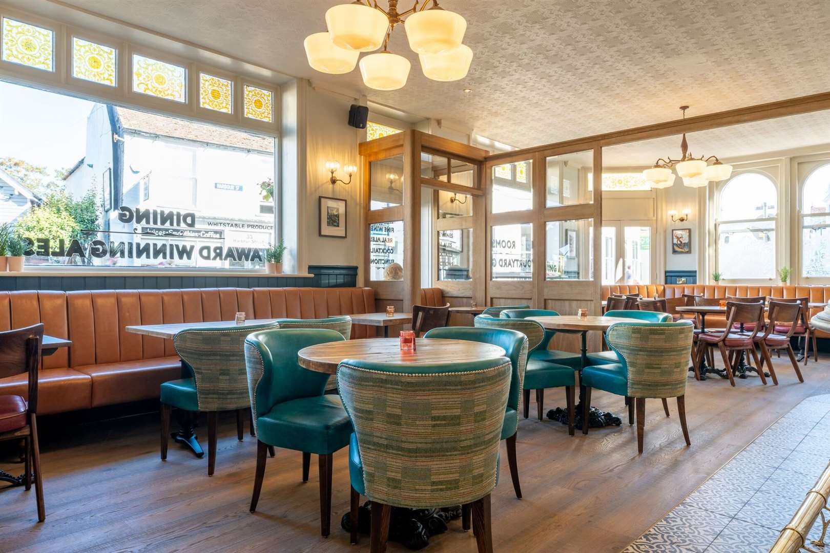 The light and airy bar at the Duke of Cumberland. Picture: Shepherd Neame