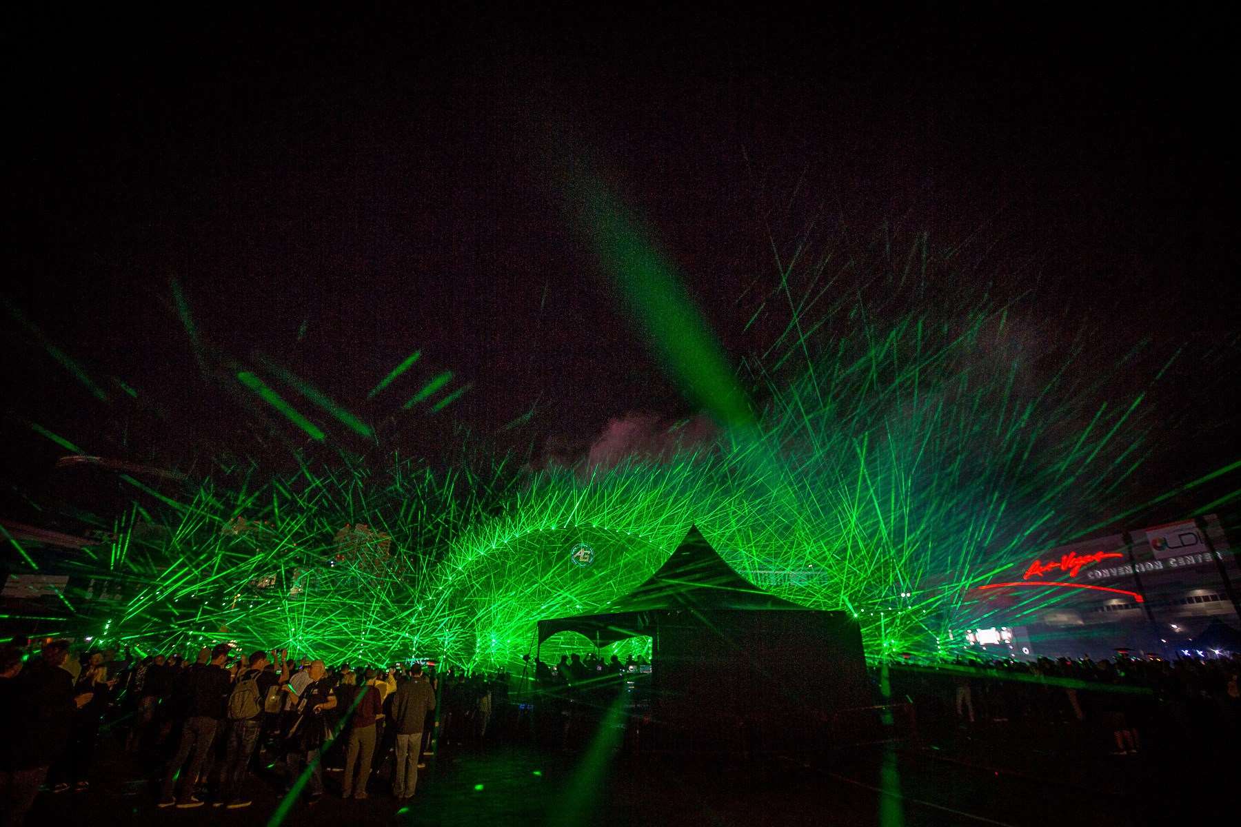 ER Productions in Dartford set the Guinness World Record for the largest laser show in Las Vegas. Picture: Mark Doyle