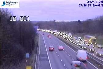 Motorists on a stretch of a busy motorway have been delayed. Picture: Highways England