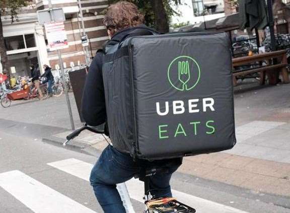 Uber Eats is among the firms that deliver in Canterbury