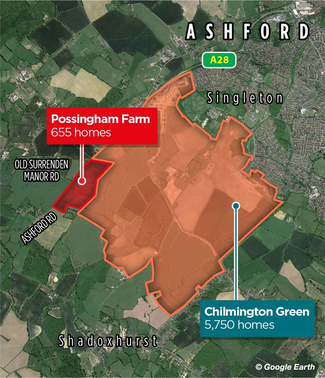 Hodson says the Possingham Farm scheme would complete the 'missing corner' at Chilmington Green