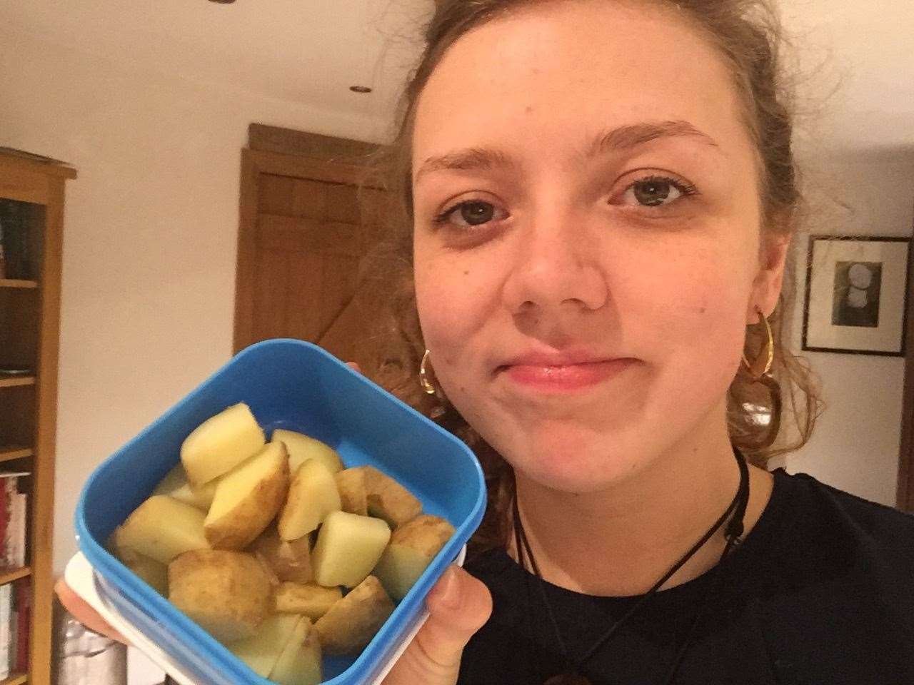 Me and my trusted potatoes