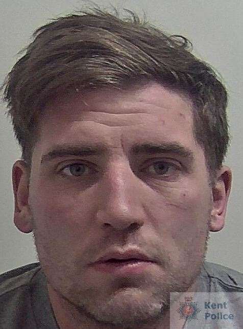 Byron Rainsford, 32, from Hythe Close, Tunbridge Wells, has been jailed for four years and eight months after admitting charges of reckless arson and witness intimidation. Picture: Kent Police