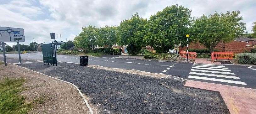 The zebra crossing and bus stop have been added next to each other and the roundabout. Picture: James Hunt