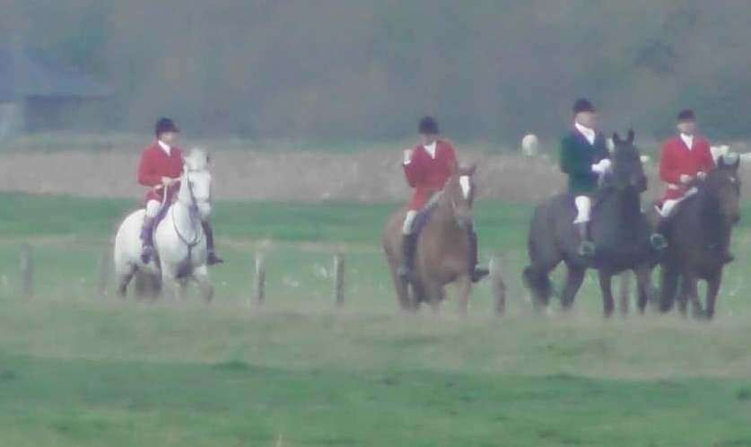 The riders were from East Sussex & Romney Marsh Hunt