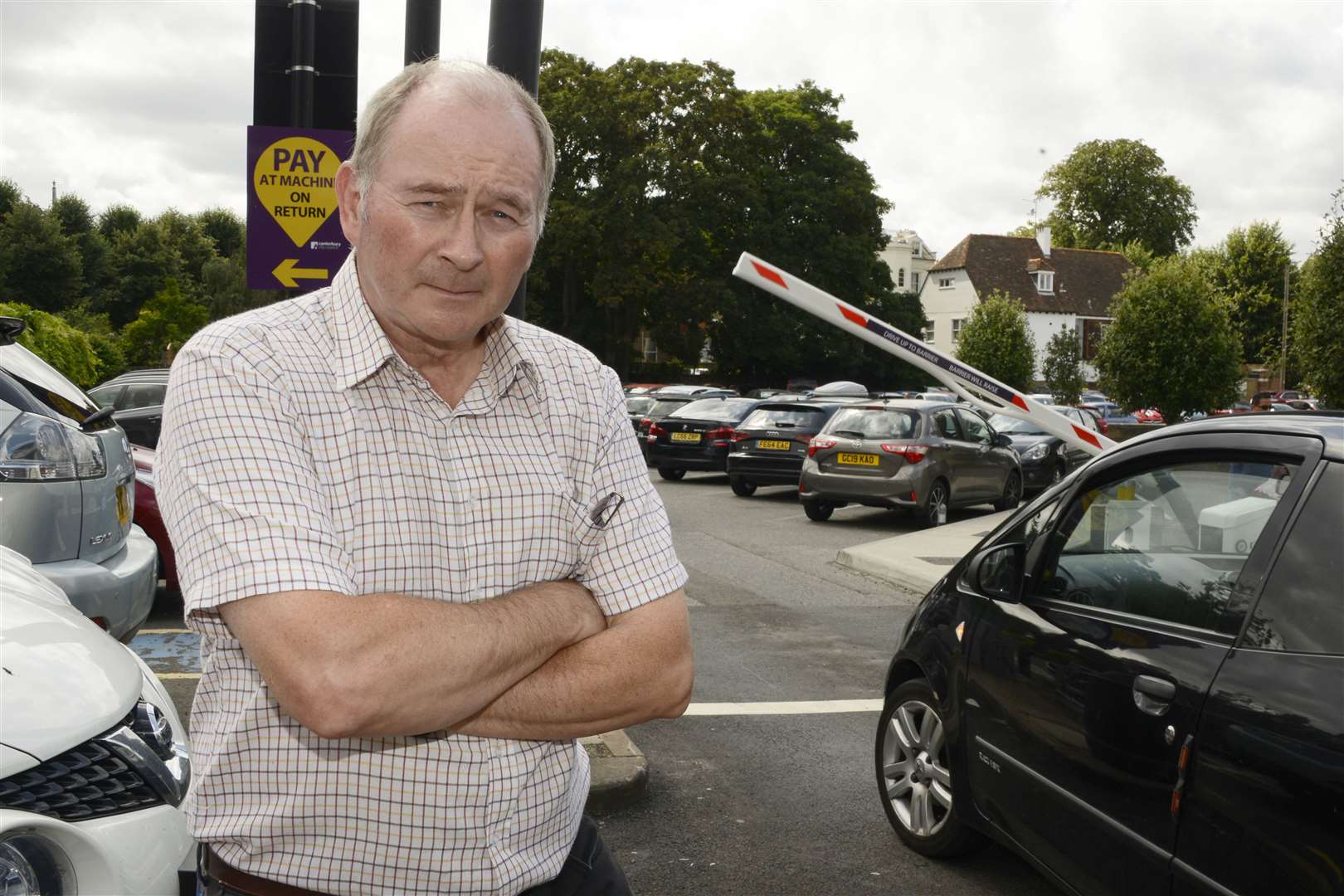 Mark Warburton was hit by a barrier in Watling Street car park. Picture: Paul Amos