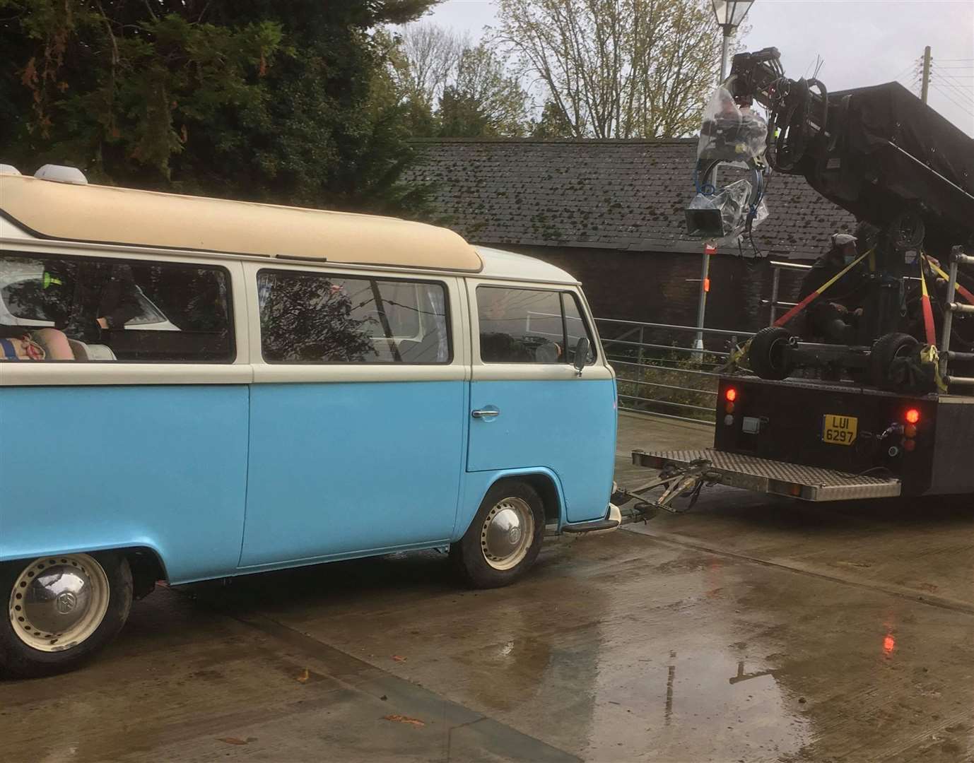 David Schwimmer was seen behind the wheel of a campervan in Mongeham Picture: Ian Lawrence