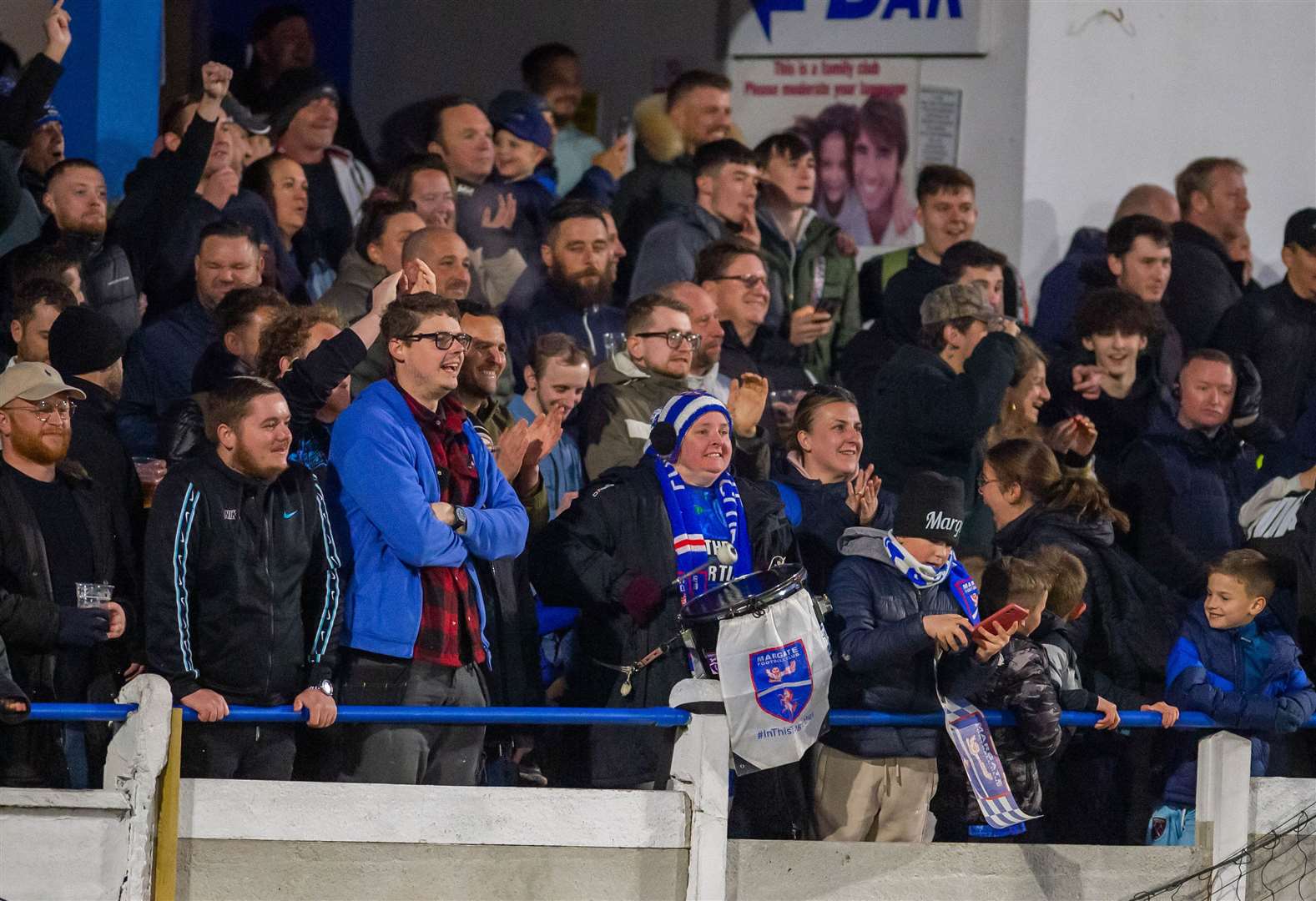 Nearly 1,500 watched the last-four tie. Picture: Ian Scammell