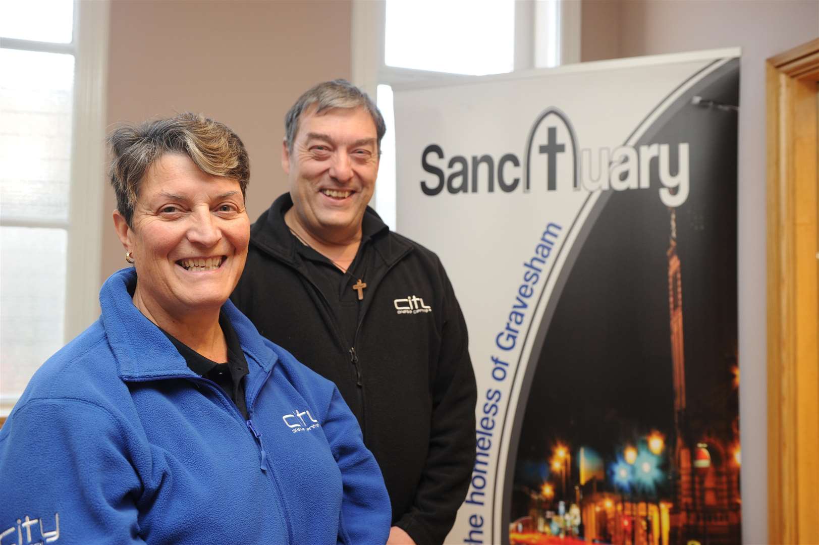 Sanctuary Community Centre, Wilfred Street, Gravesend.Volunteers Lorna and Stephen Nolan.Picture: Steve Crispe FM4185860 (6823830)