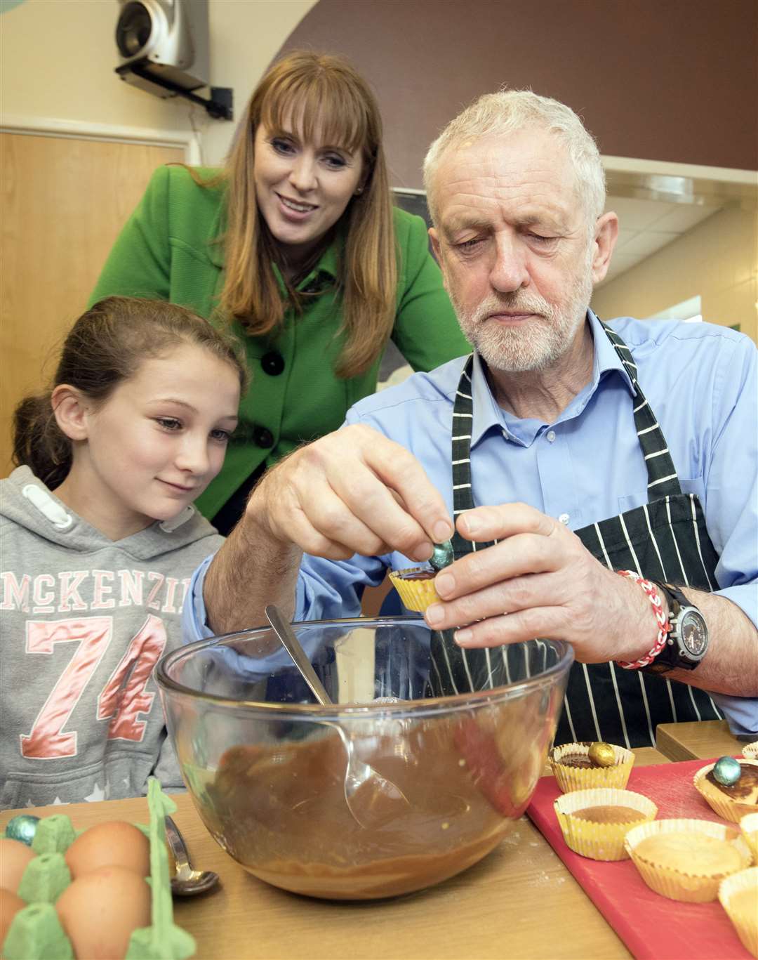 Angela Rayner during a visit with Jeremy Corbyn during his time as Labour leader (Danny Lawson/PA)