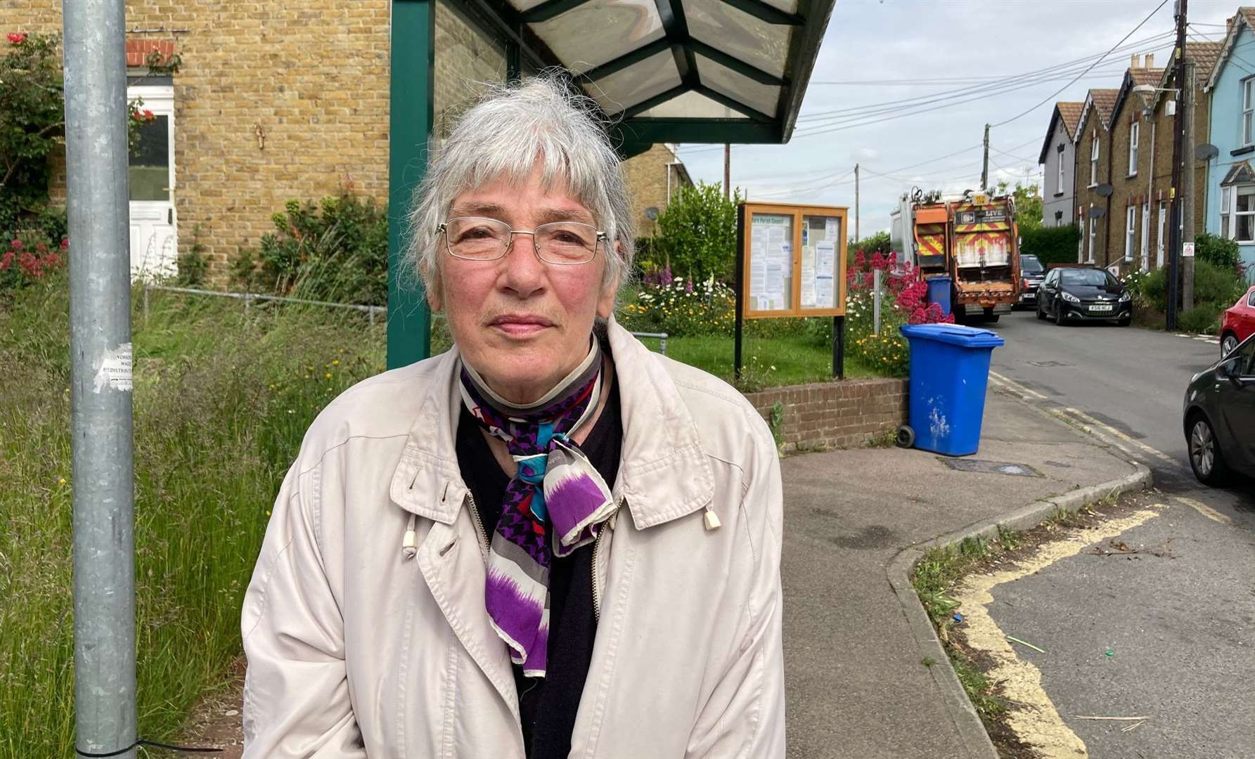 Marika Sherwood says the loss of the bus service has left her stranded