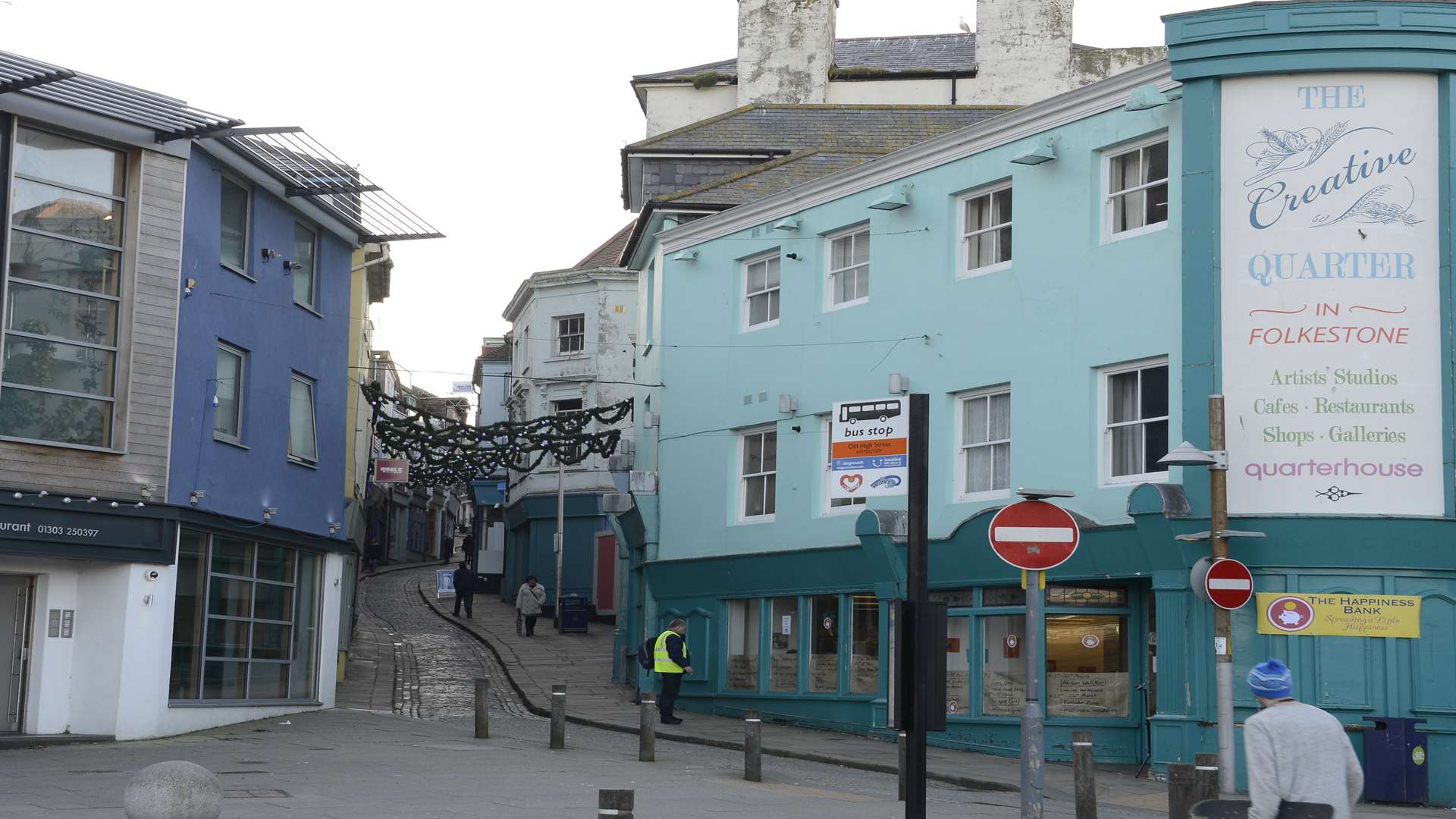 The Old High Street with the Creative Quarter signage