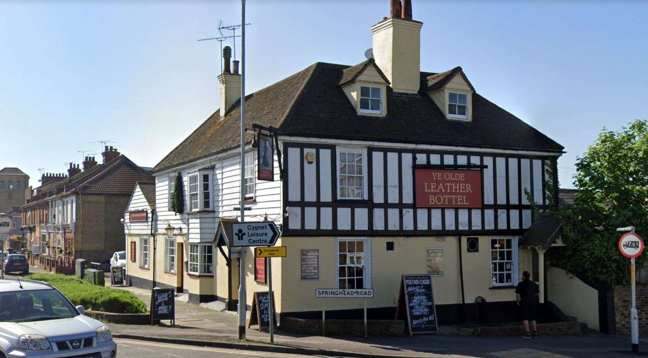 Ye Olde Leather Bottel pub, Dover Road in Northfleet. Picture: Google