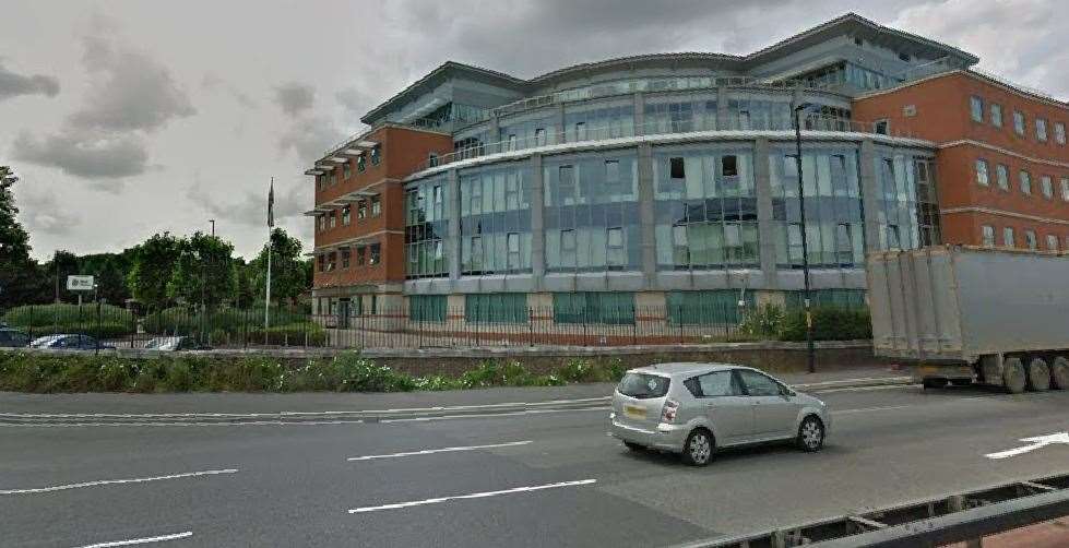 Three police staff were attacked at Medway Police station in Gillingham. Picture: Google