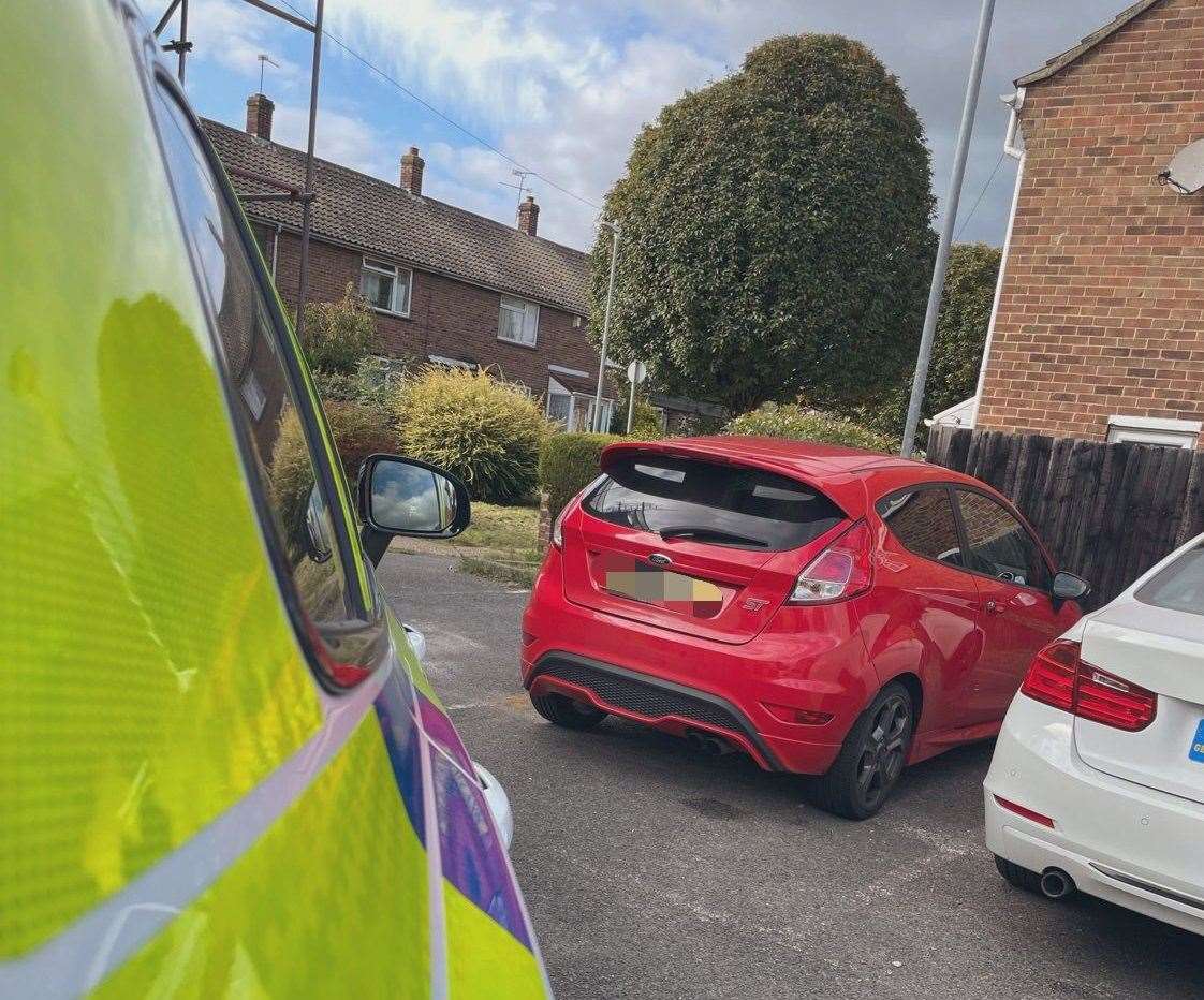 Police have arrested a man on suspicion of vehicle thefts and drug dealing in Gravesend Picture: Kent Police