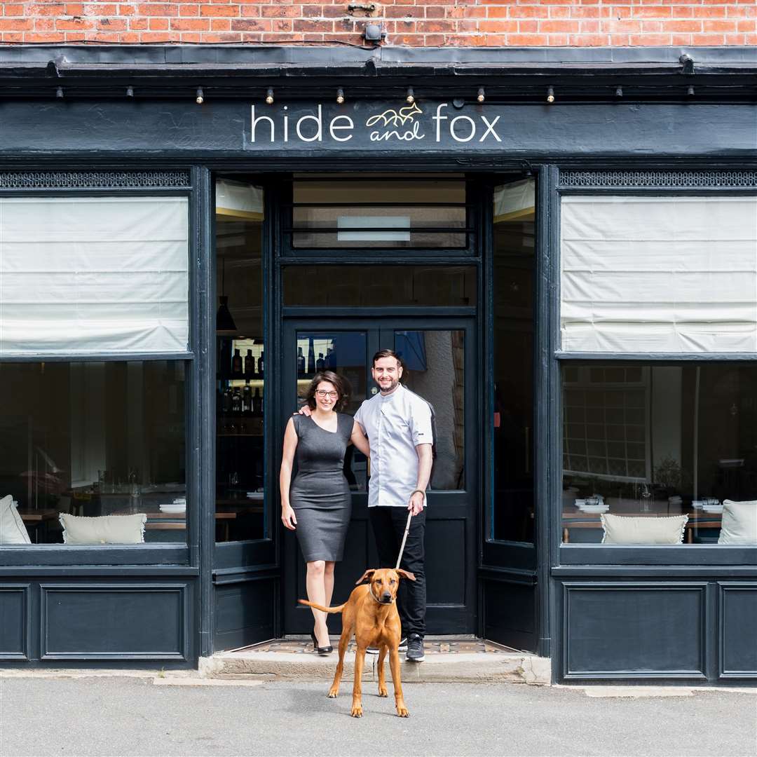 Couple Allister Barsby and Alice Bussi own the Hide and Fox restaurant in Hythe. Picture: Karuna Clayton