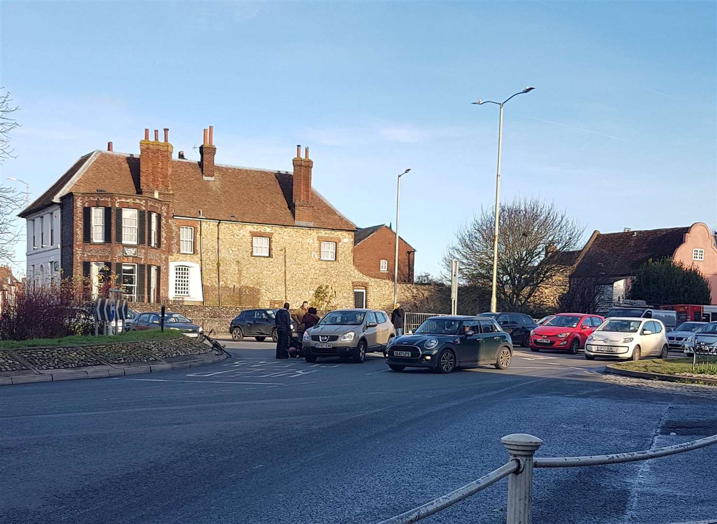 A cyclist was knocked over at the roundabout near Aldi in Canterbury (6204806)